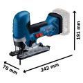 Bosch Professional GST 185-LI 4 Ah Çift Akülü Dekupaj Testeresi 06015B2022