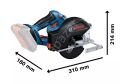 Bosch Professional GKM 18V-50 5 Ah Çift Akülü Daire Testere 06016B8002