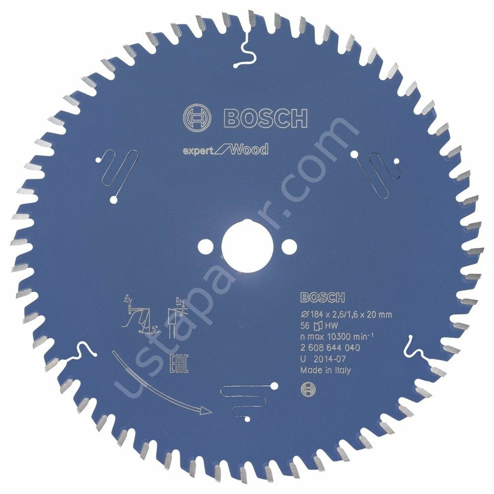 Bosch - Expert Serisi Ahşap için Daire Testere Bıçağı 184*20 mm 56 Diş 2608644040