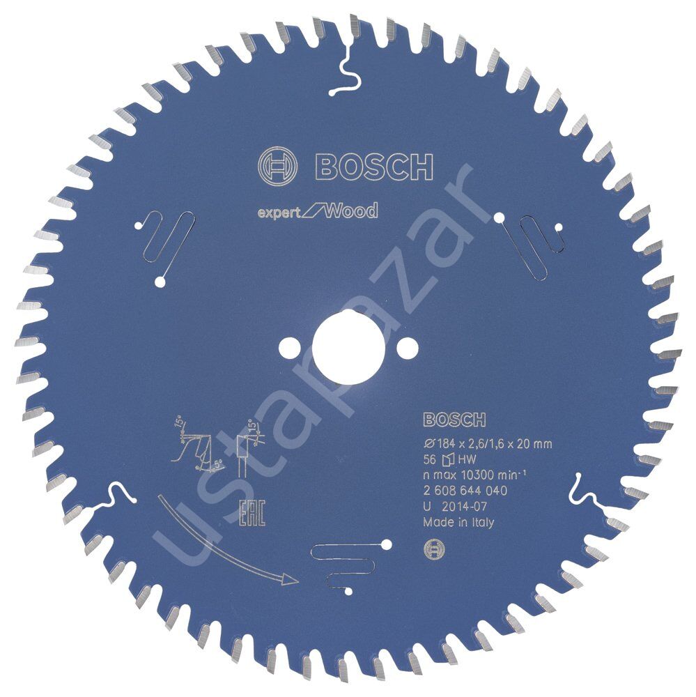 Bosch - Expert Serisi Ahşap için Daire Testere Bıçağı 184*20 mm 56 Diş 2608644040