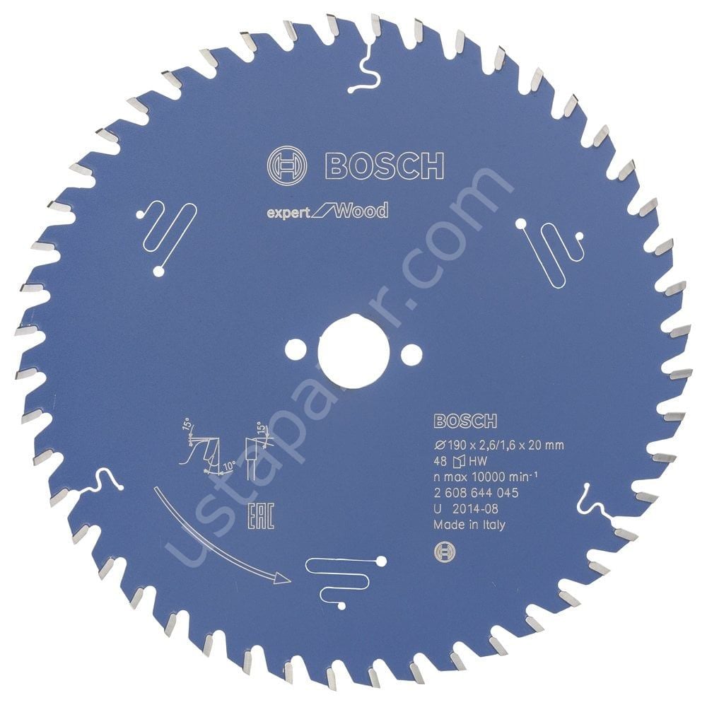 Bosch - Expert Serisi Ahşap için Daire Testere Bıçağı 190*20 mm 48 Diş 2608644045