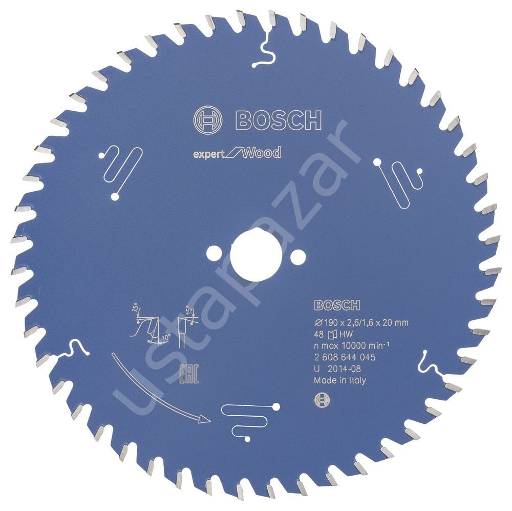 Bosch - Expert Serisi Ahşap için Daire Testere Bıçağı 190*20 mm 48 Diş 2608644045