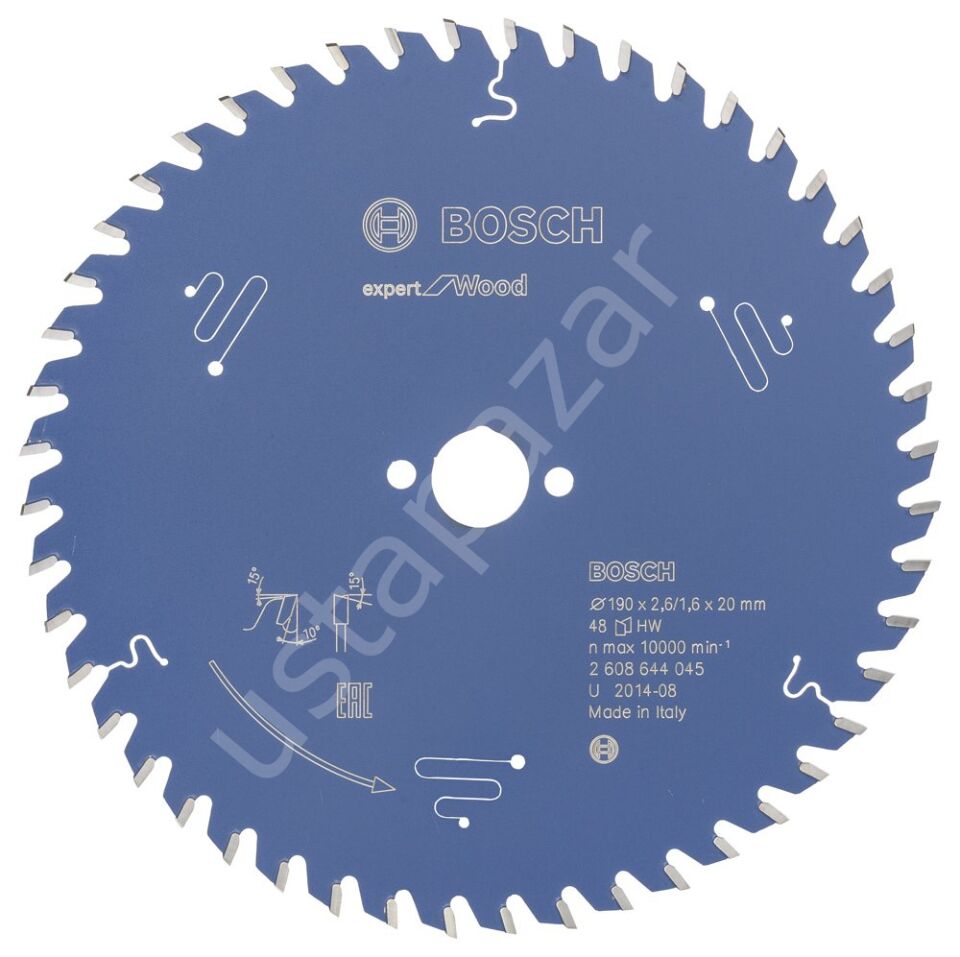 Bosch - Expert Serisi Ahşap için Daire Testere Bıçağı 190*20 mm 48 Diş 2608644045