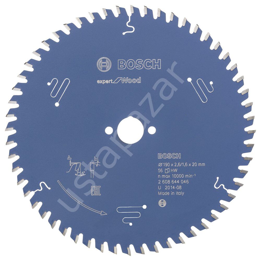 Bosch - Expert Serisi Ahşap için Daire Testere Bıçağı 190*20 mm 56 Diş 2608644046
