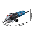 Bosch Professional Gws 17-125 Ps Avuç Taşlama 1700 Watt Devir Ayarlı (Ince Gövdeli)