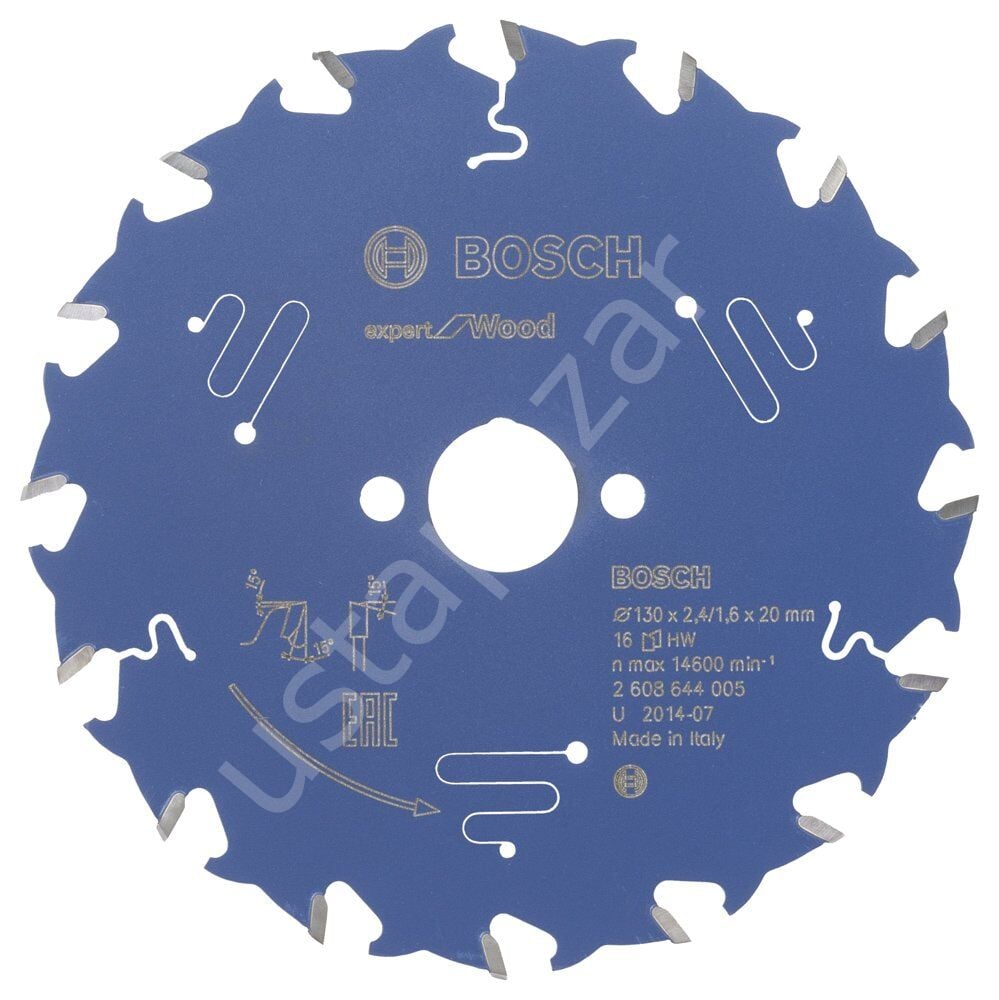 Bosch - Expert Serisi Ahşap için Daire Testere Bıçağı 130*20 mm 16 Diş 2608644005