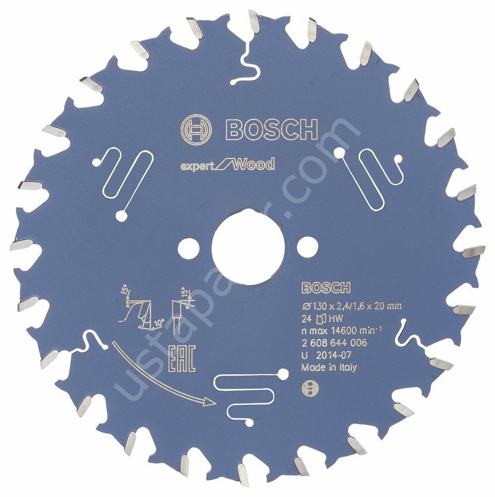 Bosch - Expert Serisi Ahşap için Daire Testere Bıçağı 130*20 mm 24 Diş 2608644006