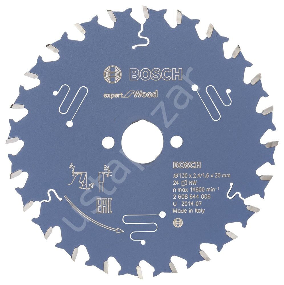 Bosch - Expert Serisi Ahşap için Daire Testere Bıçağı 130*20 mm 24 Diş 2608644006