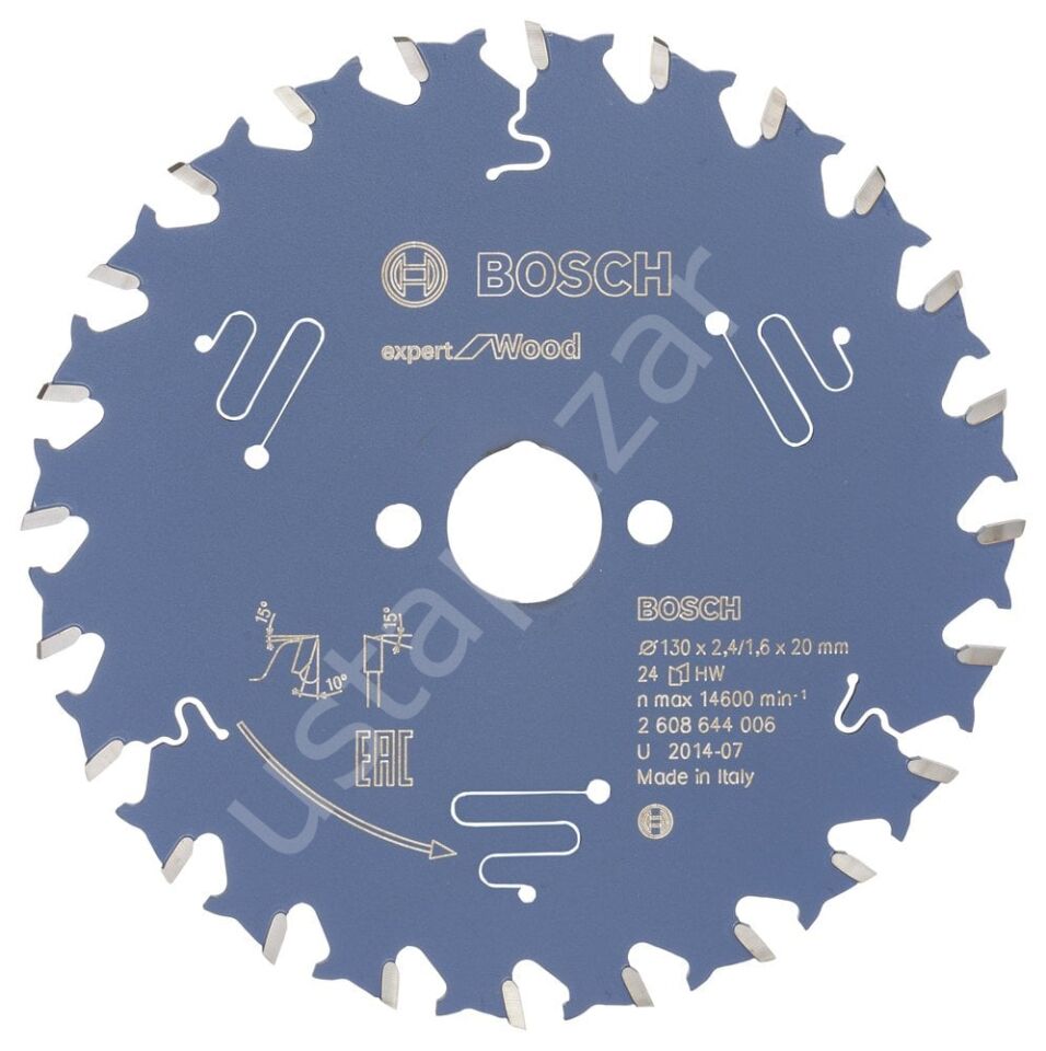 Bosch - Expert Serisi Ahşap için Daire Testere Bıçağı 130*20 mm 24 Diş 2608644006