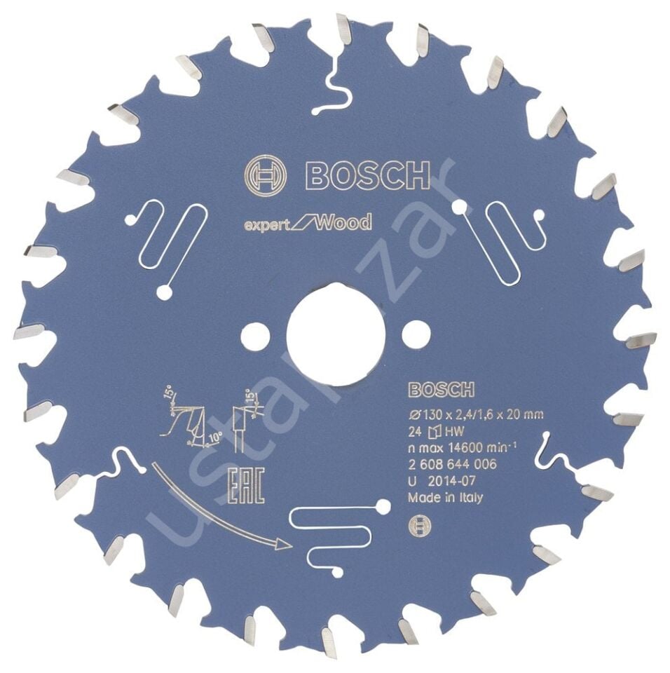 Bosch - Expert Serisi Ahşap için Daire Testere Bıçağı 130*20 mm 24 Diş 2608644006