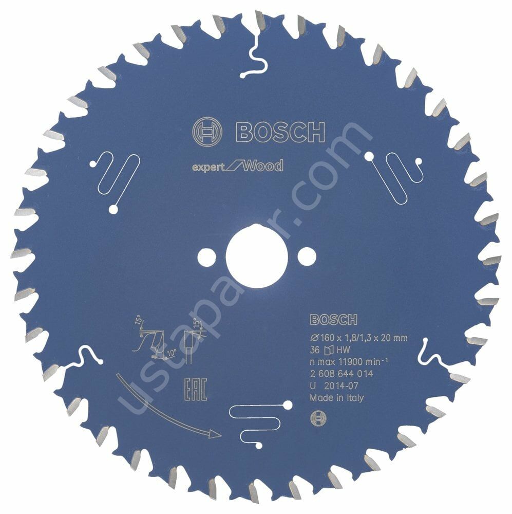 Bosch - Expert Serisi Ahşap için Daire Testere Bıçağı 160*20 mm 36 Diş 2608644014