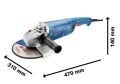 Bosch Professional GWS 2000-230 P Büyük Taşlama Makinesi