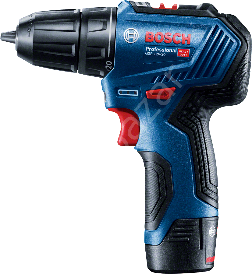 Bosch Professional GSR 12V-30 + 39Parça Vidalama Seti Akülü Delme Vidalama Makinesi 06019G9001