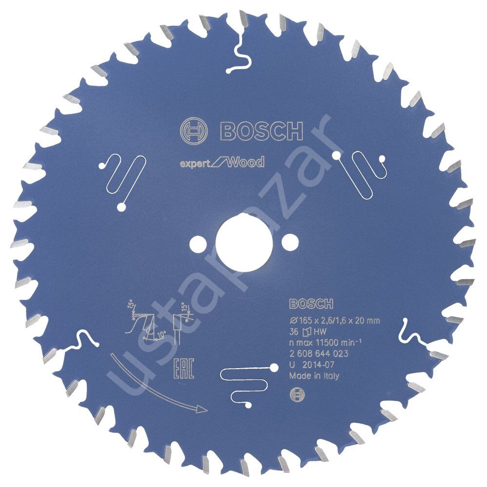 Bosch - Expert Serisi Ahşap için Daire Testere Bıçağı 165*20 mm 36 Diş 2608644023
