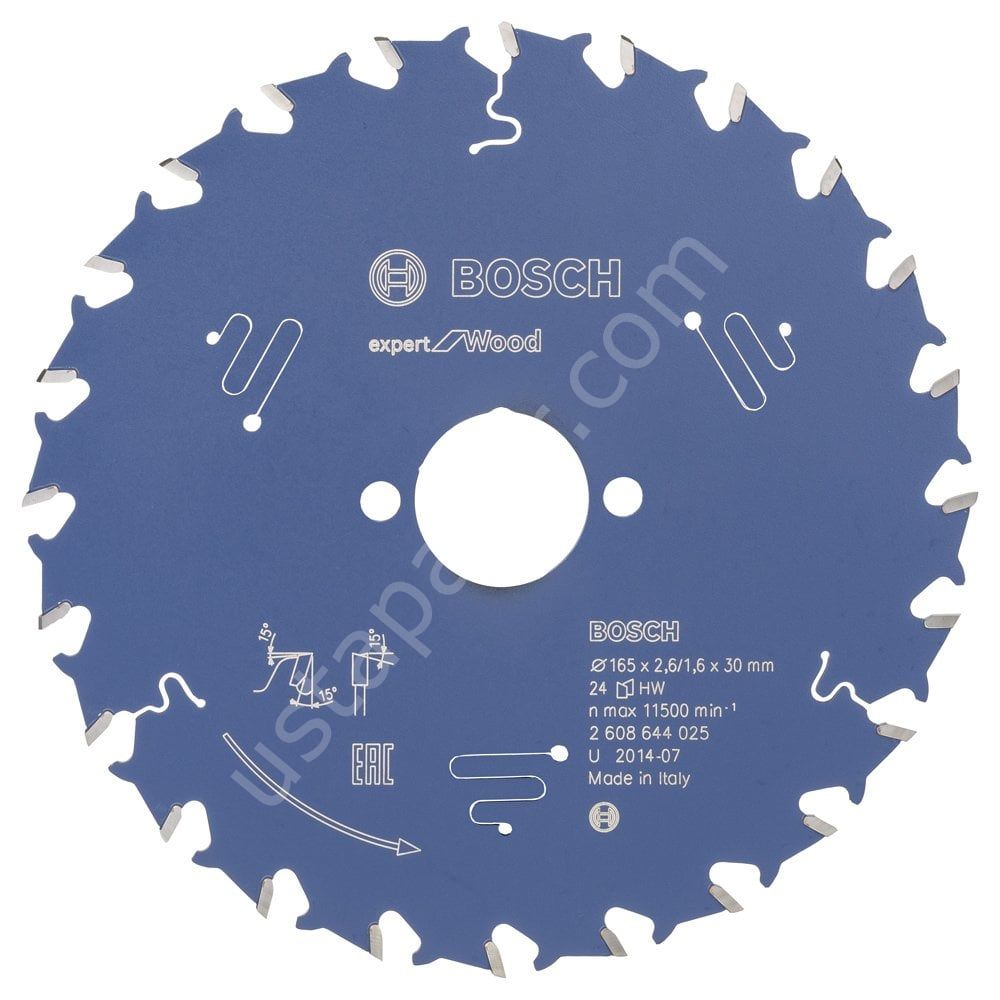 Bosch - Expert Serisi Ahşap için Daire Testere Bıçağı 165*30 mm 24 Diş 2608644025