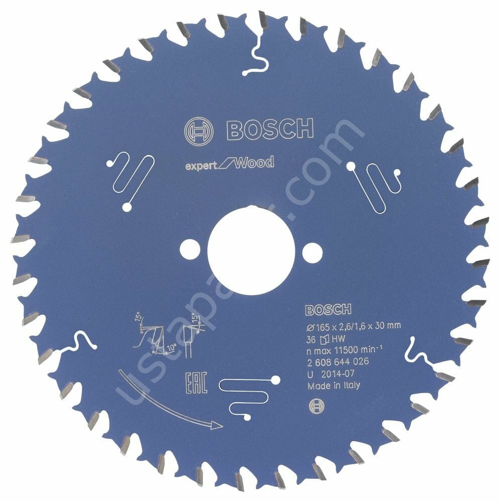Bosch - Expert Serisi Ahşap için Daire Testere Bıçağı 165*30 mm 36 Diş 2608644026