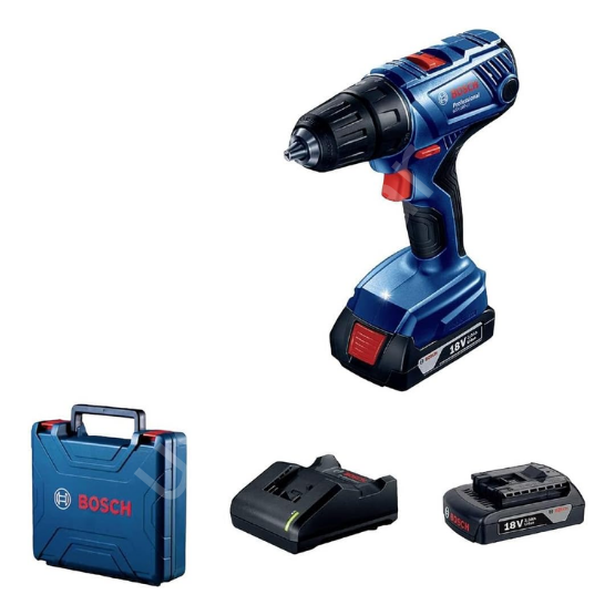 Bosch GSR 180-LI Çift Akülü 2 Ah Darbesiz Delme/Vidalalama 06019F8109