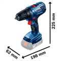 Bosch GSR 180-LI Çift Akülü 2 Ah Darbesiz Delme/Vidalalama 06019F8109