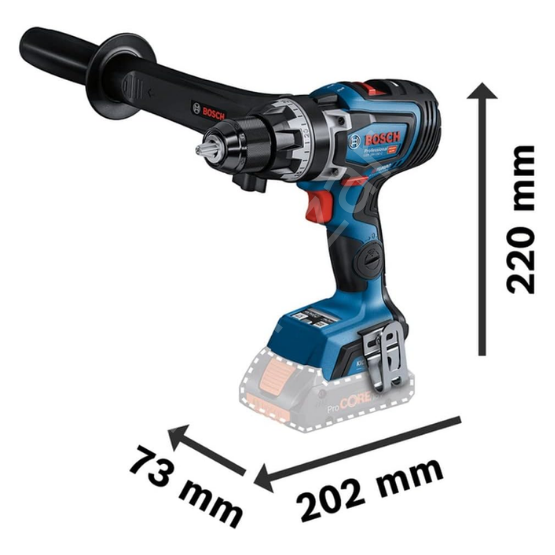 Bosch Professional GSR 18V-150 C Akülü Delme/Vidalama Makinesi (2x8,0 Ah ProCORE18V) 06019J5005