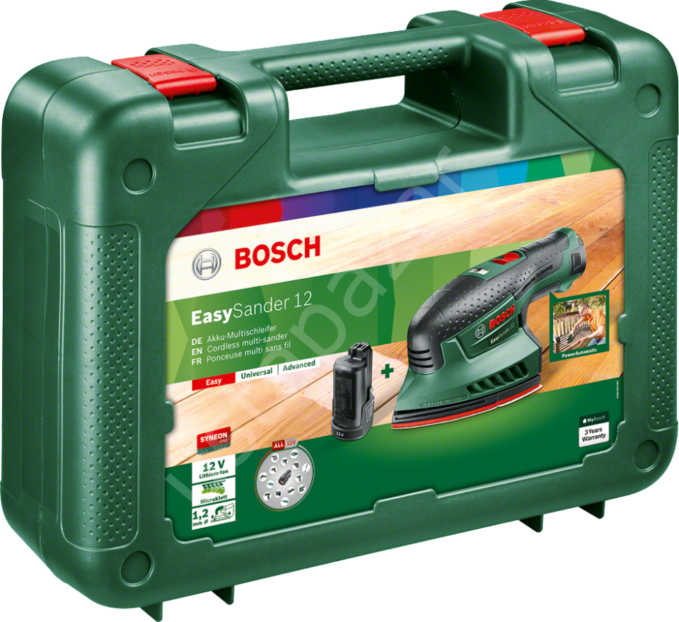 Bosch Easy Sander 12 Çift Akülü Çok Amaçlı Zımpara (2 x 2,0 Ah) 060397690A