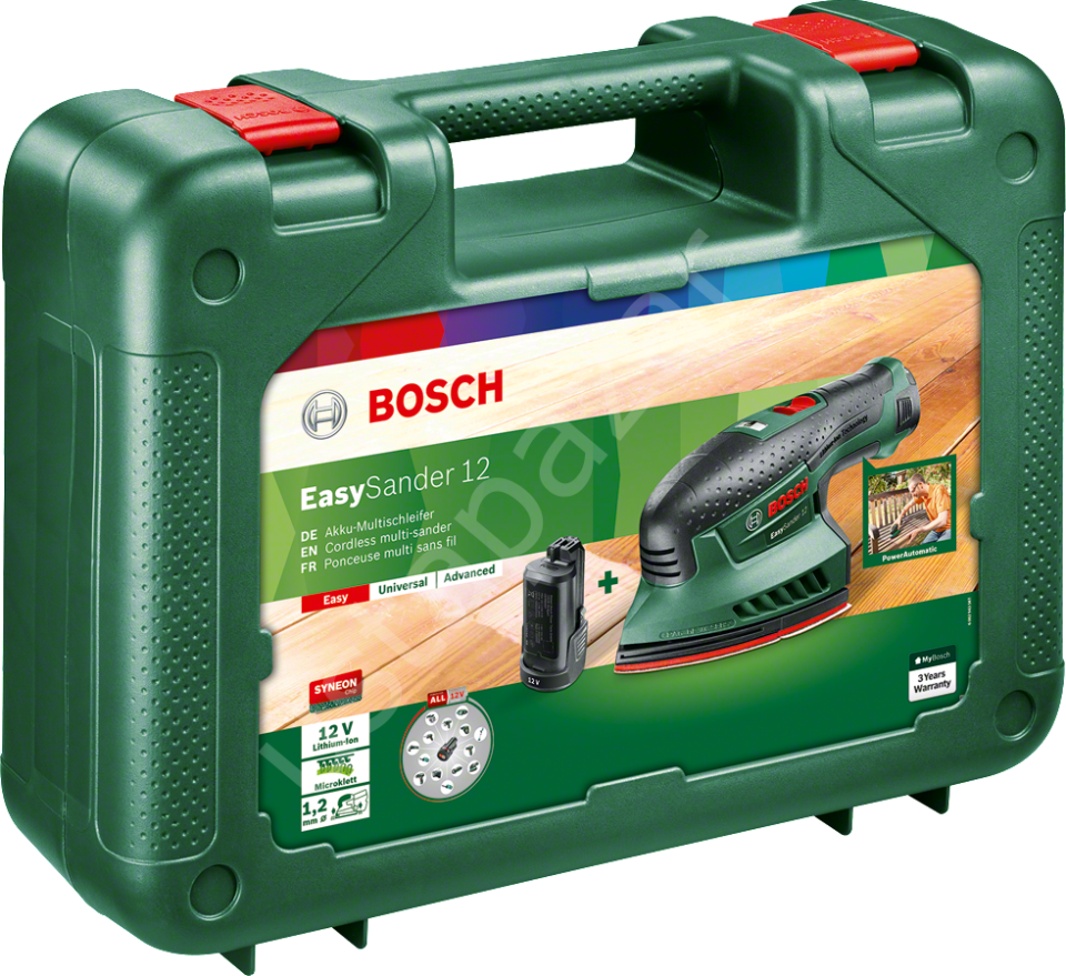Bosch Easy Sander 12 Çift Akülü Çok Amaçlı Zımpara (2 x 2,0 Ah) 060397690A