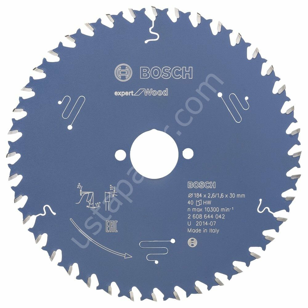 Bosch - Expert Serisi Ahşap için Daire Testere Bıçağı 184*30 mm 40 Diş 2608644042