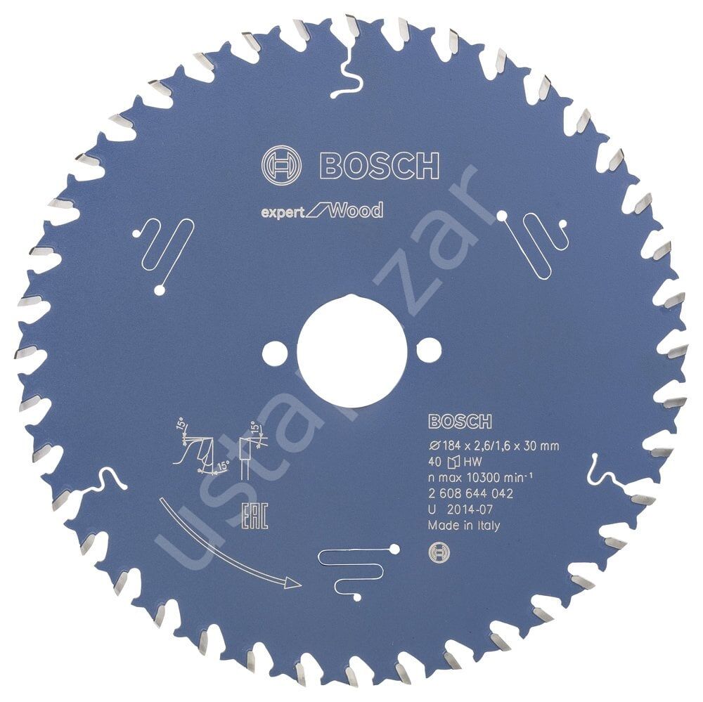 Bosch - Expert Serisi Ahşap için Daire Testere Bıçağı 184*30 mm 40 Diş 2608644042