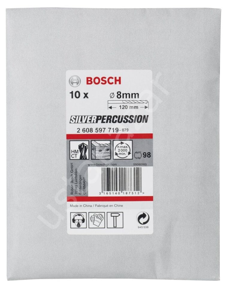 Bosch - cyl-3 Serisi, Beton Matkap Ucu 8*120 mm 10'lu Paket 2608597719