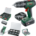 Bosch UniversalImpact 18V (2x 1,5Ah) Akülü Darbeli/Delme Vidalama Makinesi + 210 parça set + Systembox S 06039D4107