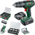 Bosch UniversalImpact 18V (2x 1,5Ah) Akülü Darbeli/Delme Vidalama Makinesi + 210 parça set + Systembox S 06039D4107