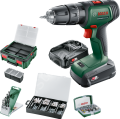 Bosch UniversalImpact 18V (2x 1,5Ah) Akülü Darbeli/Delme Vidalama Makinesi + 210 parça set + Systembox S 06039D4107