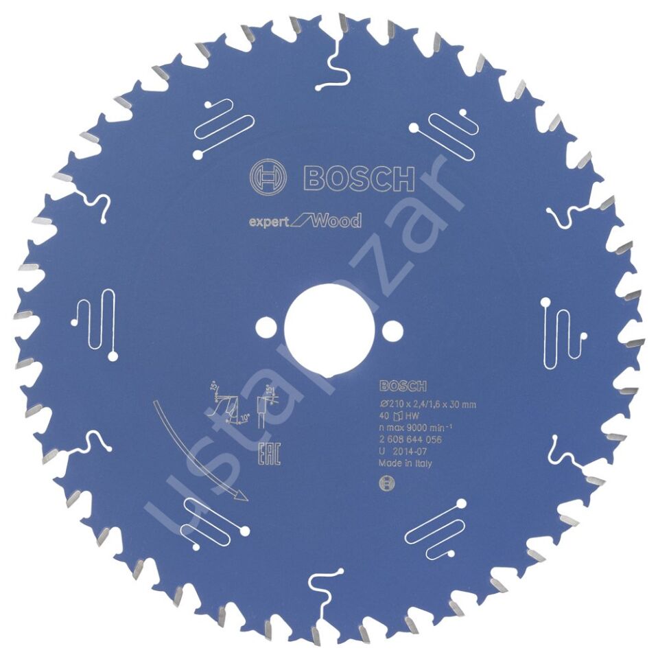 Bosch - Expert Serisi Ahşap için Daire Testere Bıçağı 210*30 mm 40 Diş 2608644056
