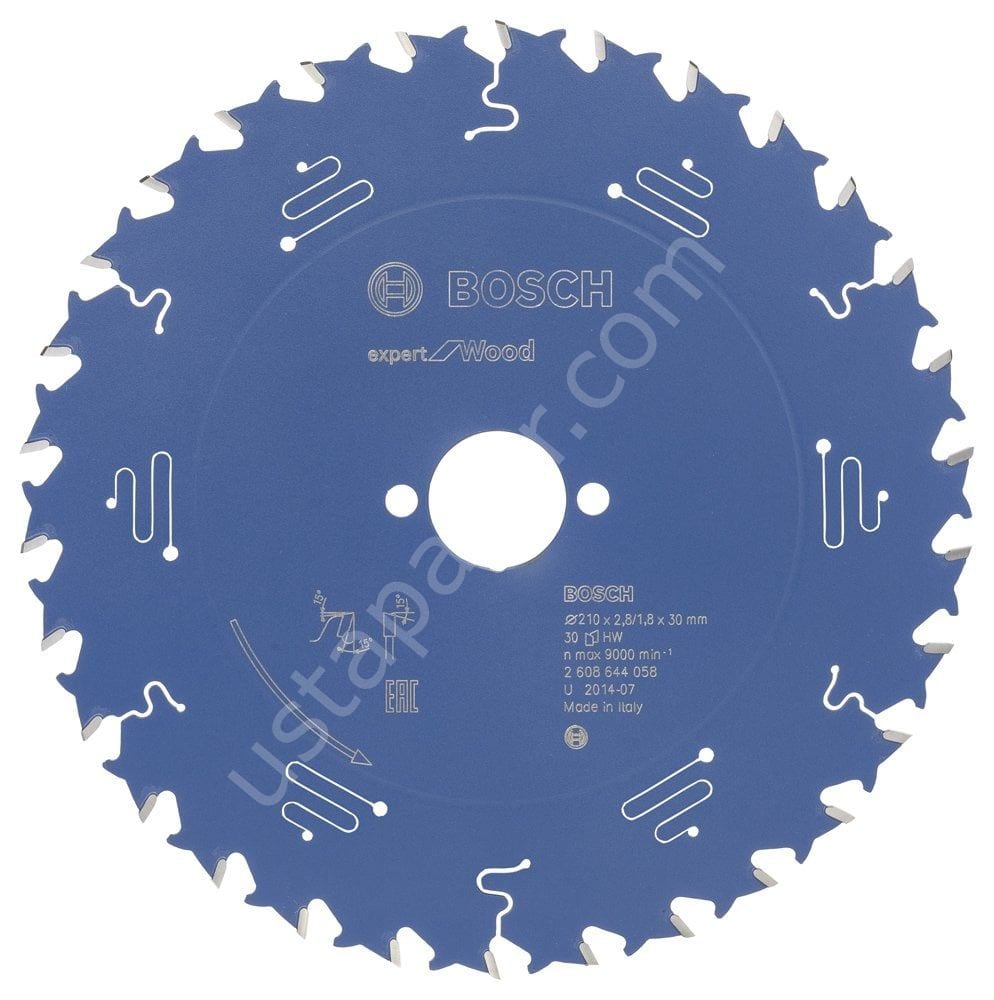 Bosch - Expert Serisi Ahşap için Daire Testere Bıçağı 210*30 mm 30 Diş 2608644058