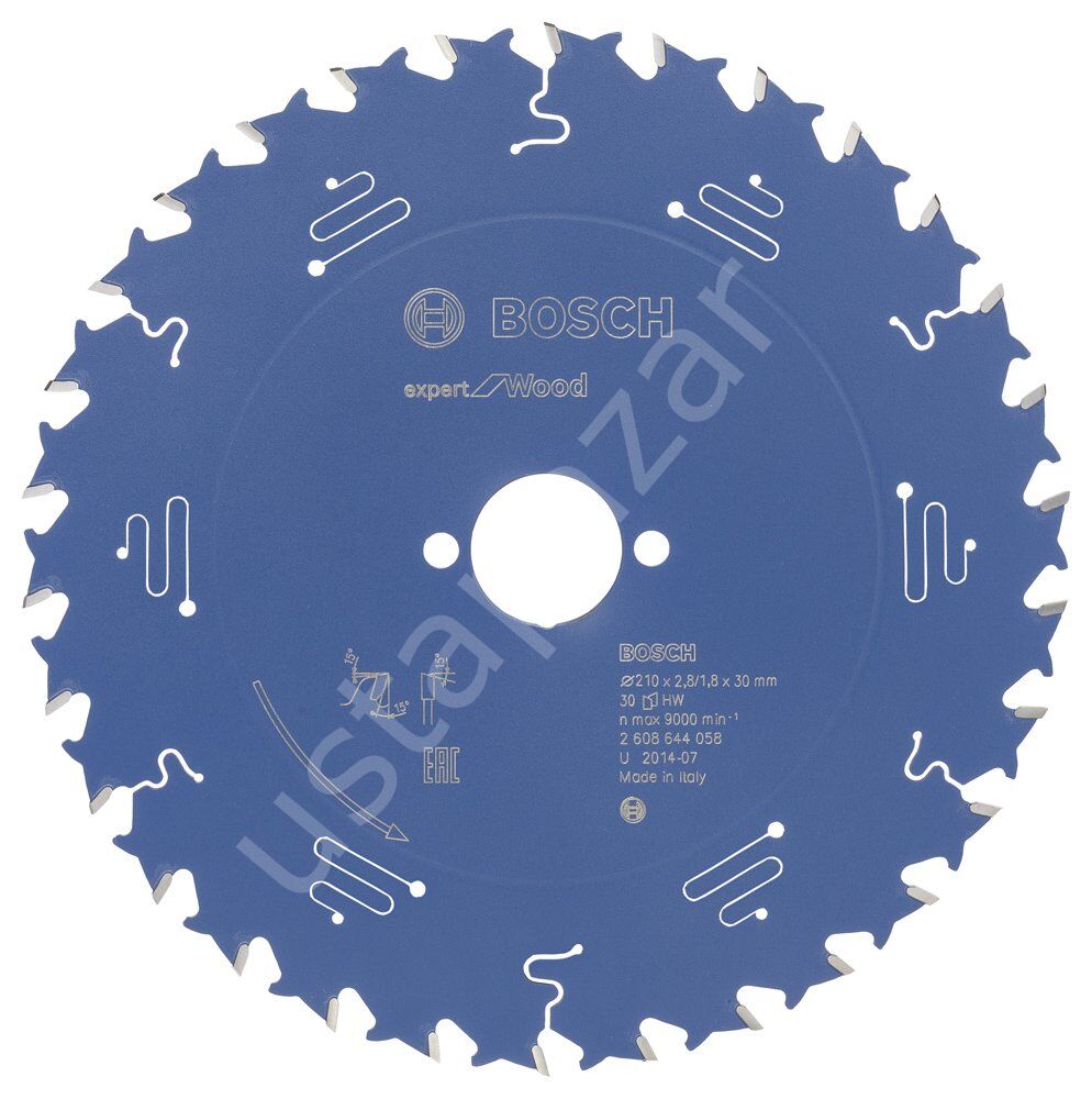 Bosch - Expert Serisi Ahşap için Daire Testere Bıçağı 210*30 mm 30 Diş 2608644058