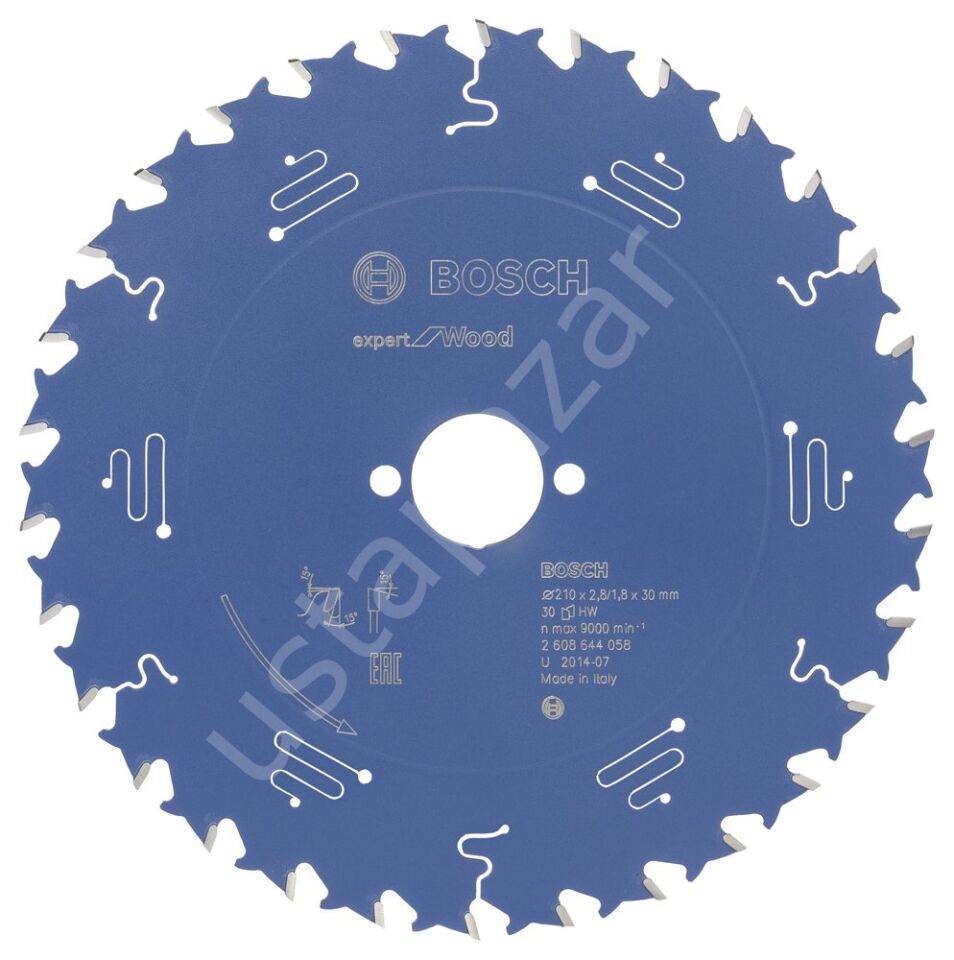 Bosch - Expert Serisi Ahşap için Daire Testere Bıçağı 210*30 mm 30 Diş 2608644058