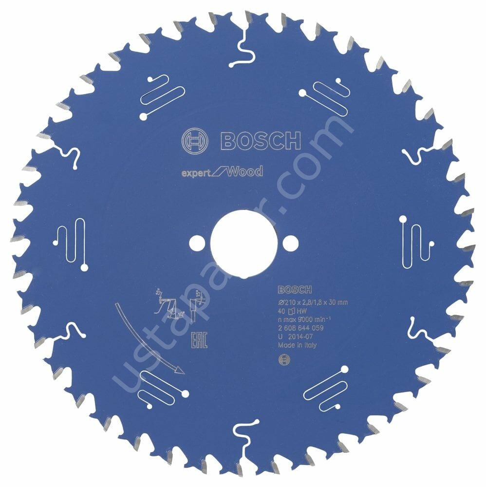 Bosch - Expert Serisi Ahşap için Daire Testere Bıçağı 210*30 mm 40 Diş 2608644059