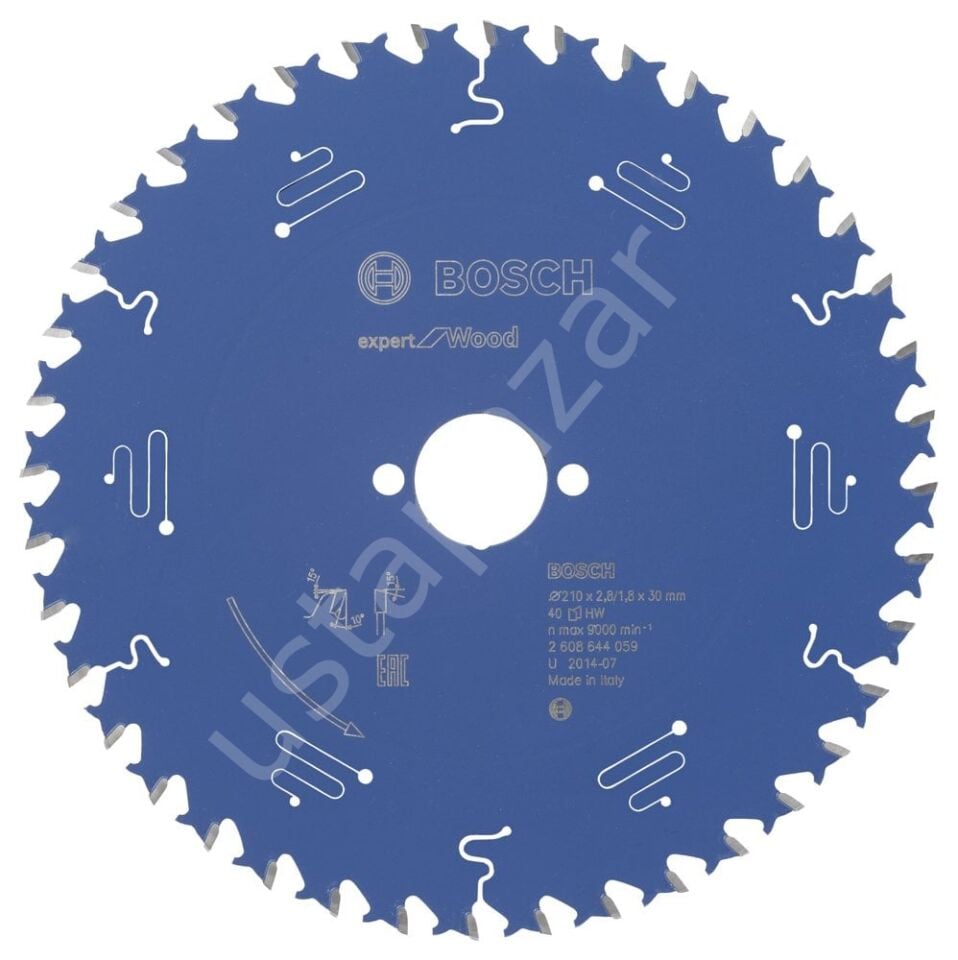 Bosch - Expert Serisi Ahşap için Daire Testere Bıçağı 210*30 mm 40 Diş 2608644059