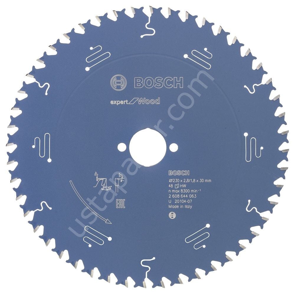 Bosch - Expert Serisi Ahşap için Daire Testere Bıçağı 230*30 mm 48 Diş 2608644063