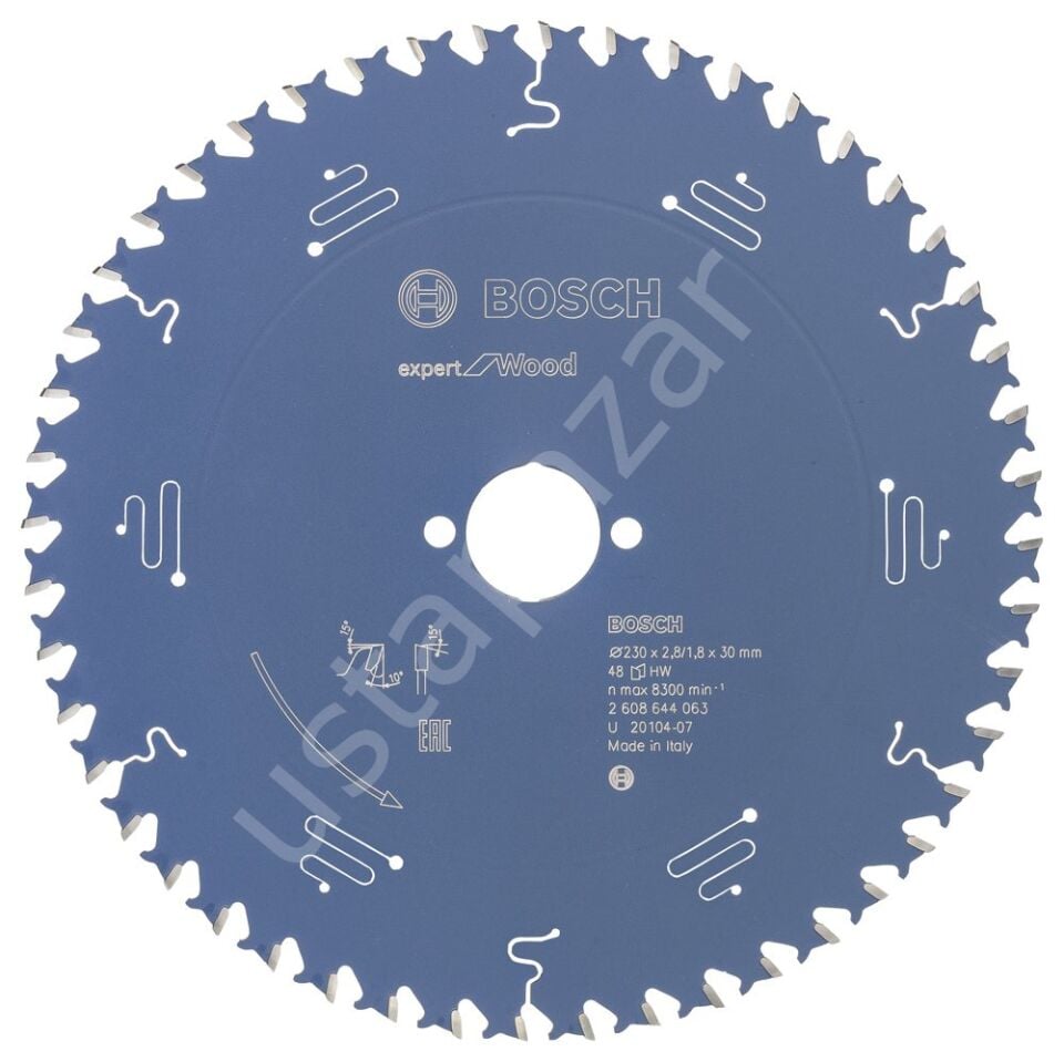 Bosch - Expert Serisi Ahşap için Daire Testere Bıçağı 230*30 mm 48 Diş 2608644063