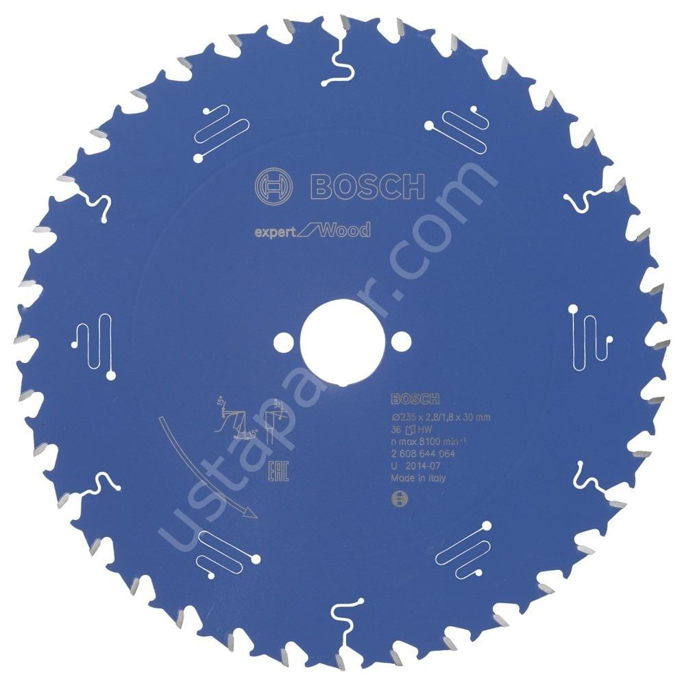 Bosch - Expert Serisi Ahşap için Daire Testere Bıçağı 235*30 mm 36 Diş 2608644064
