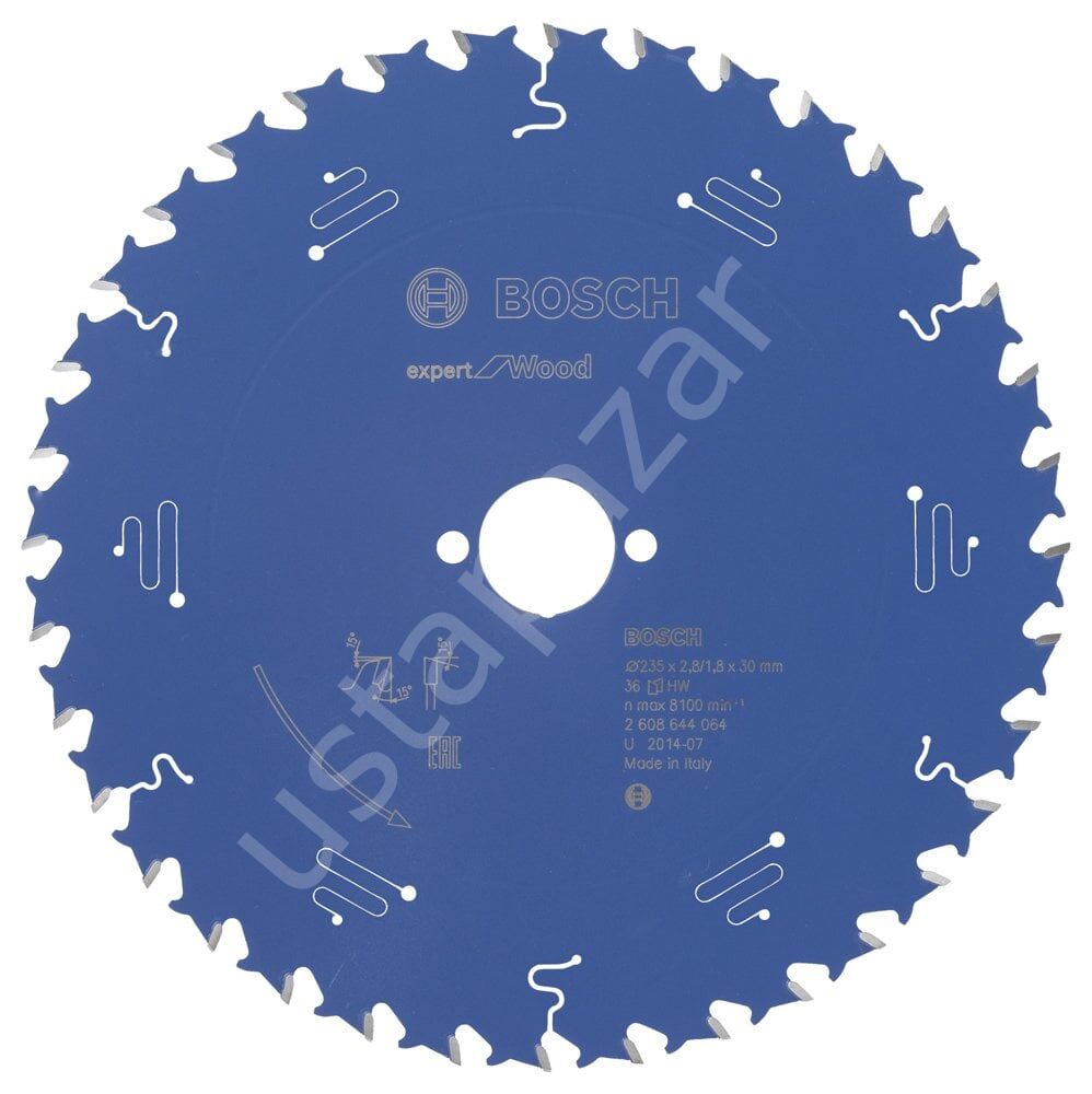 Bosch - Expert Serisi Ahşap için Daire Testere Bıçağı 235*30 mm 36 Diş 2608644064
