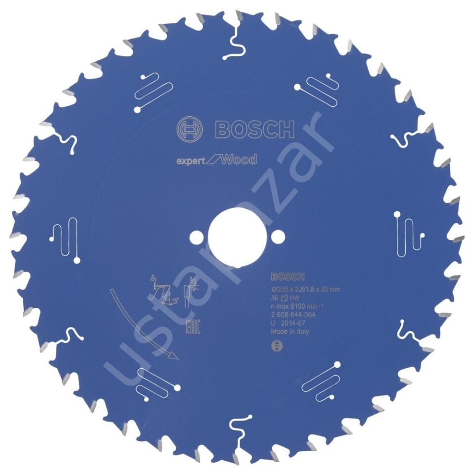Bosch - Expert Serisi Ahşap için Daire Testere Bıçağı 235*30 mm 36 Diş 2608644064