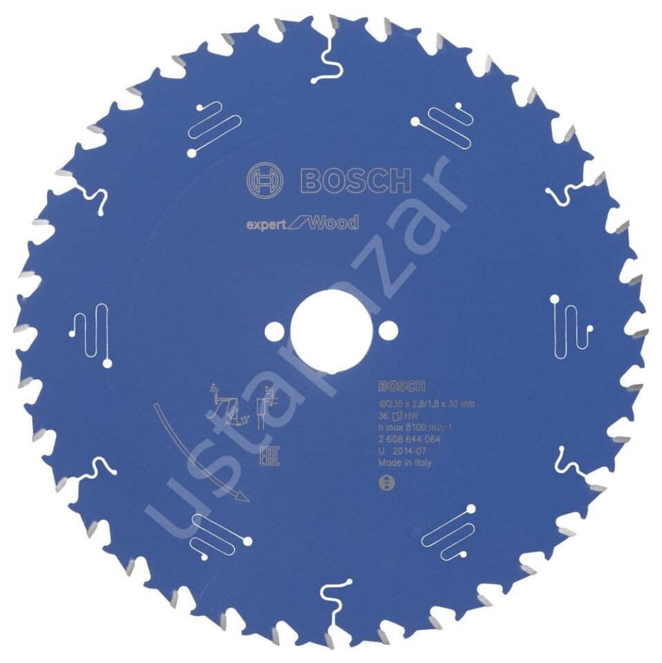 Bosch - Expert Serisi Ahşap için Daire Testere Bıçağı 235*30 mm 36 Diş 2608644064