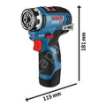 Bosch Professional GSR 12V-35 FC Çift Akülü 3 Ah Vidalama Makinesi 06019H3000