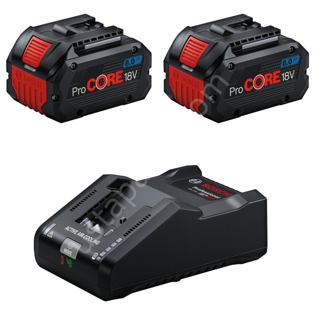 Bosch Professional 2 x ProCore 18V 8.0 Ah Akü + GAL 18V-160 Şarj Cihazı Başlangıç Kiti - 1600A02T5P
