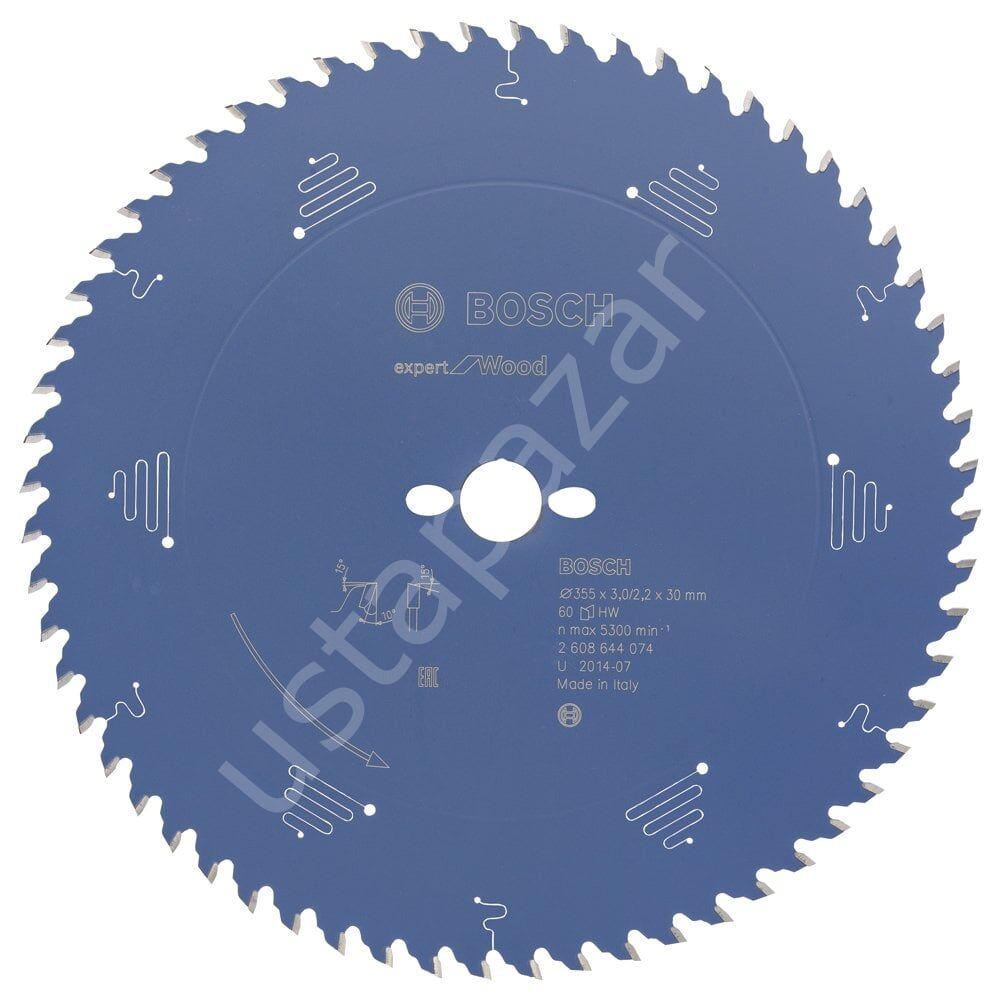 Bosch - Expert Serisi Ahşap için Daire Testere Bıçağı 355*30 mm 60 Diş 2608644074