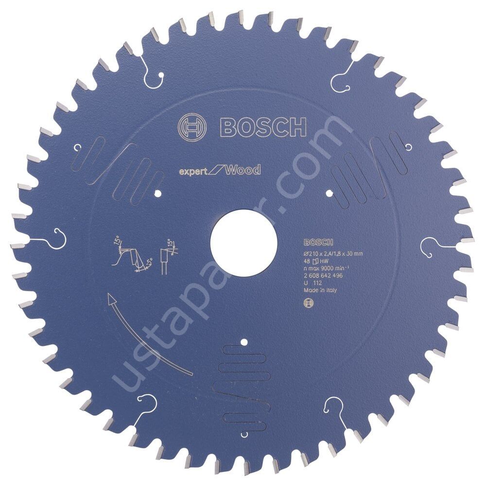 Bosch - Expert Serisi Ahşap için Daire Testere Bıçağı 210*30 mm 48 Diş 2608642496