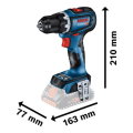 Bosch Professional GSR 18V-90 C SOLO Akülü Delme Vidalama Makinesi 06019K6000