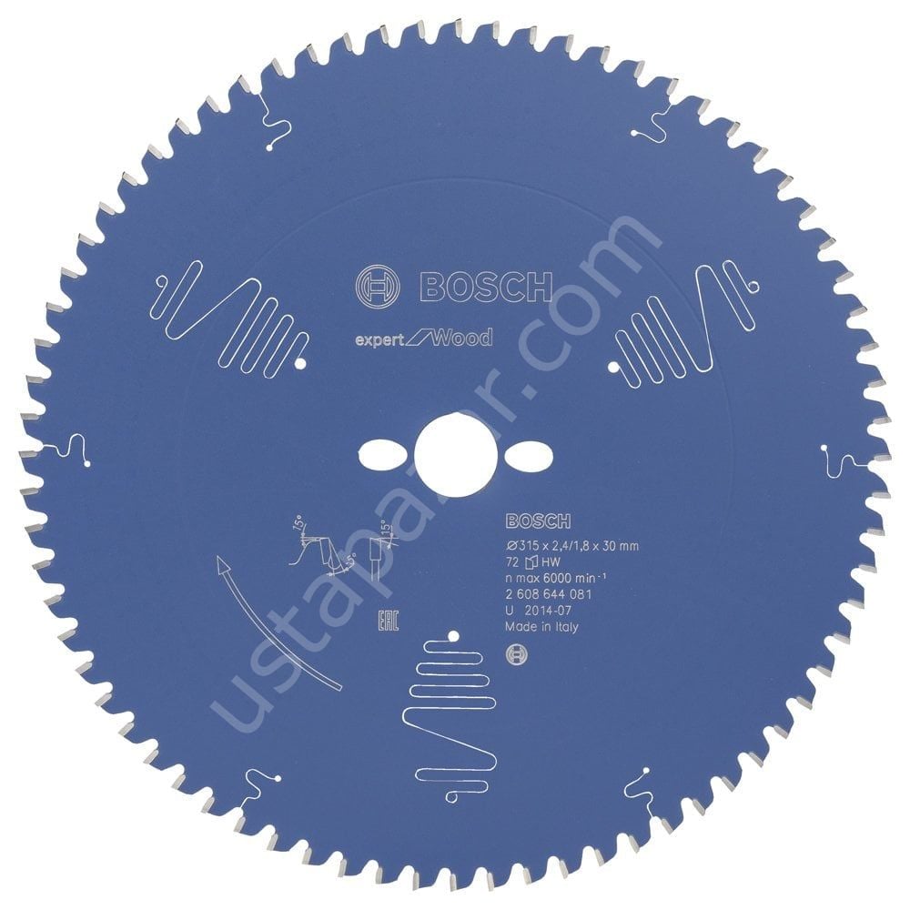 Bosch - Expert Serisi Ahşap için Daire Testere Bıçağı 315*30 mm 72 Diş 2608644081