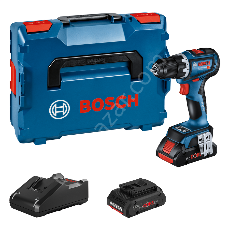 Bosch Professional GSR 18V-90 C (2x5.0Ah,GAL 18V-40,L-Boxx) Akülü Delme Vidalama Makinesi 06019K6006